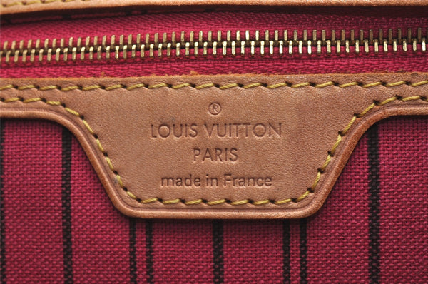 Authentic Louis Vuitton Monogram Neverfull PM Tote Bag Pink M41245 LV 0865I