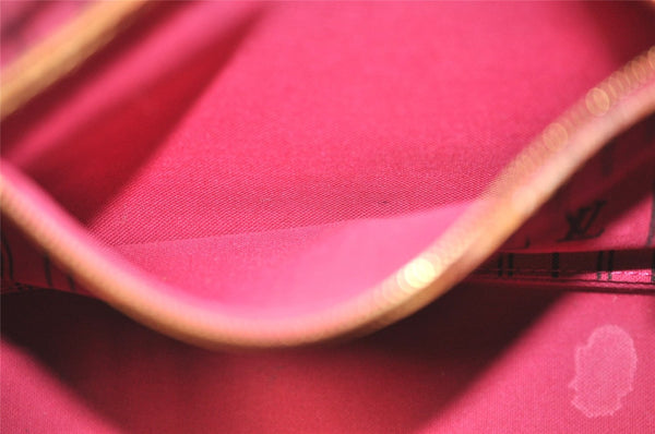 Authentic Louis Vuitton Monogram Neverfull PM Tote Bag Pink M41245 LV 0865I