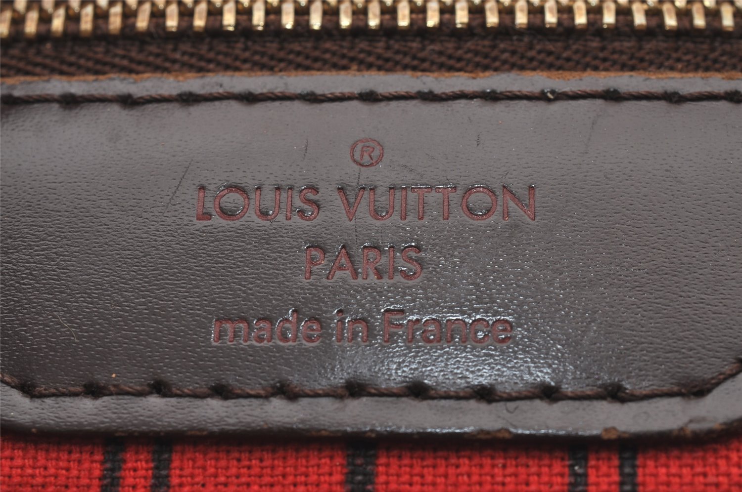 Authentic Louis Vuitton Damier Neverfull PM Shoulder Tote Bag N51109 LV 0869I