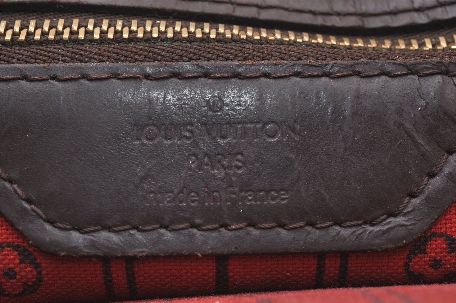 Authentic Louis Vuitton Damier Neverfull MM Shoulder Tote Bag N51105 LV 0953I