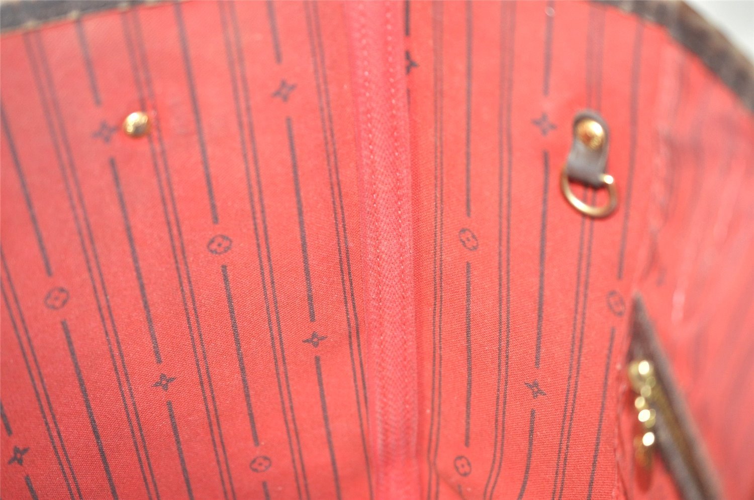 Authentic Louis Vuitton Damier Neverfull MM Shoulder Tote Bag N51105 LV 0953I