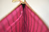 Authentic Louis Vuitton Monogram Neverfull MM Pouch Purse Clutch Bag Pink 1058I