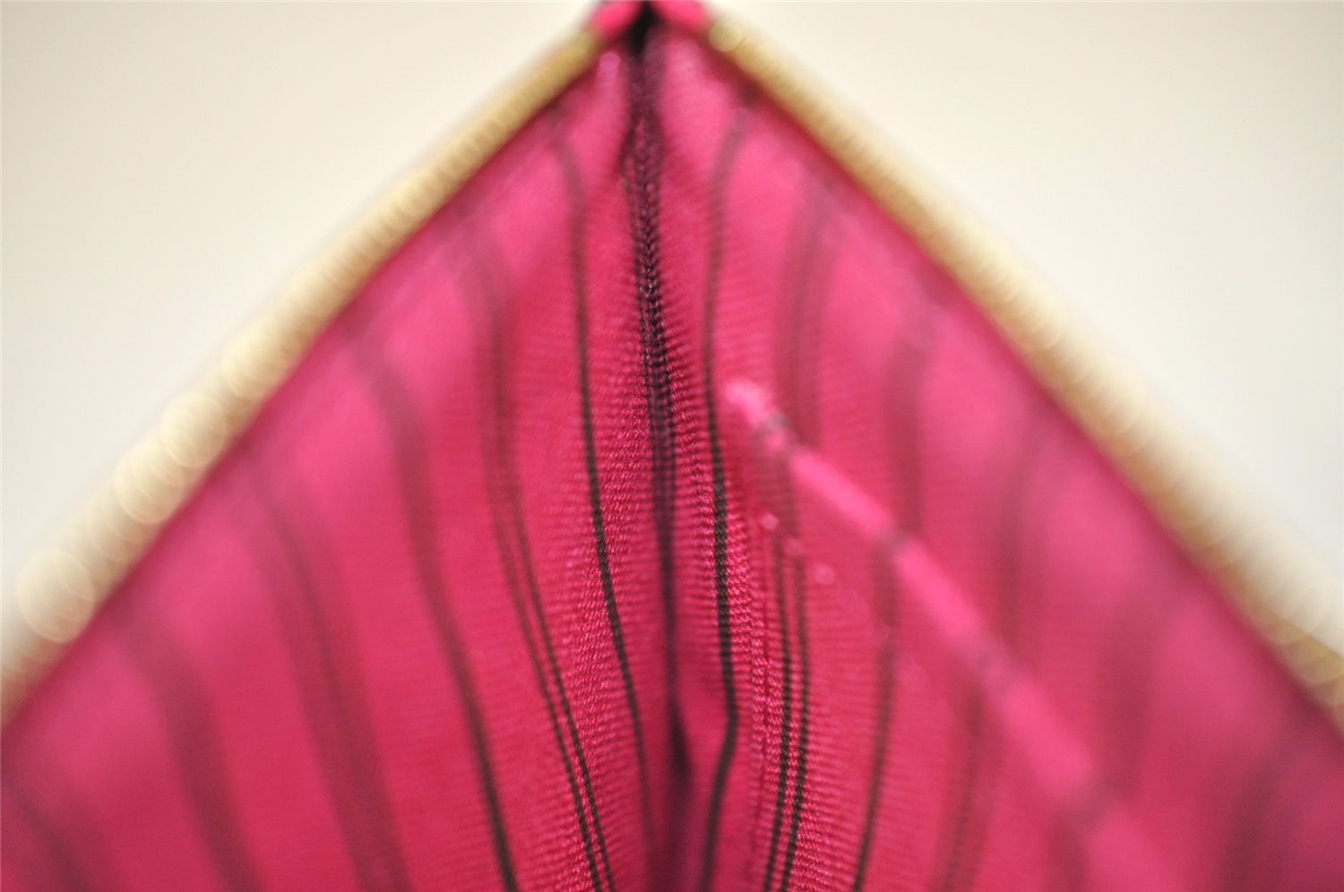 Authentic Louis Vuitton Monogram Neverfull MM Pouch Purse Clutch Bag Pink 1058I