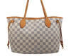 Authentic Louis Vuitton Damier Azur Neverfull PM Tote Bag N51110 LV 1114K