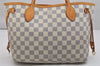Authentic Louis Vuitton Damier Azur Neverfull PM Tote Bag N51110 LV 1114K