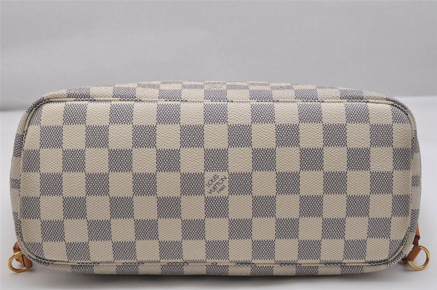 Authentic Louis Vuitton Damier Azur Neverfull PM Tote Bag N51110 LV 1114K