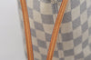 Authentic Louis Vuitton Damier Azur Neverfull PM Tote Bag N51110 LV 1114K