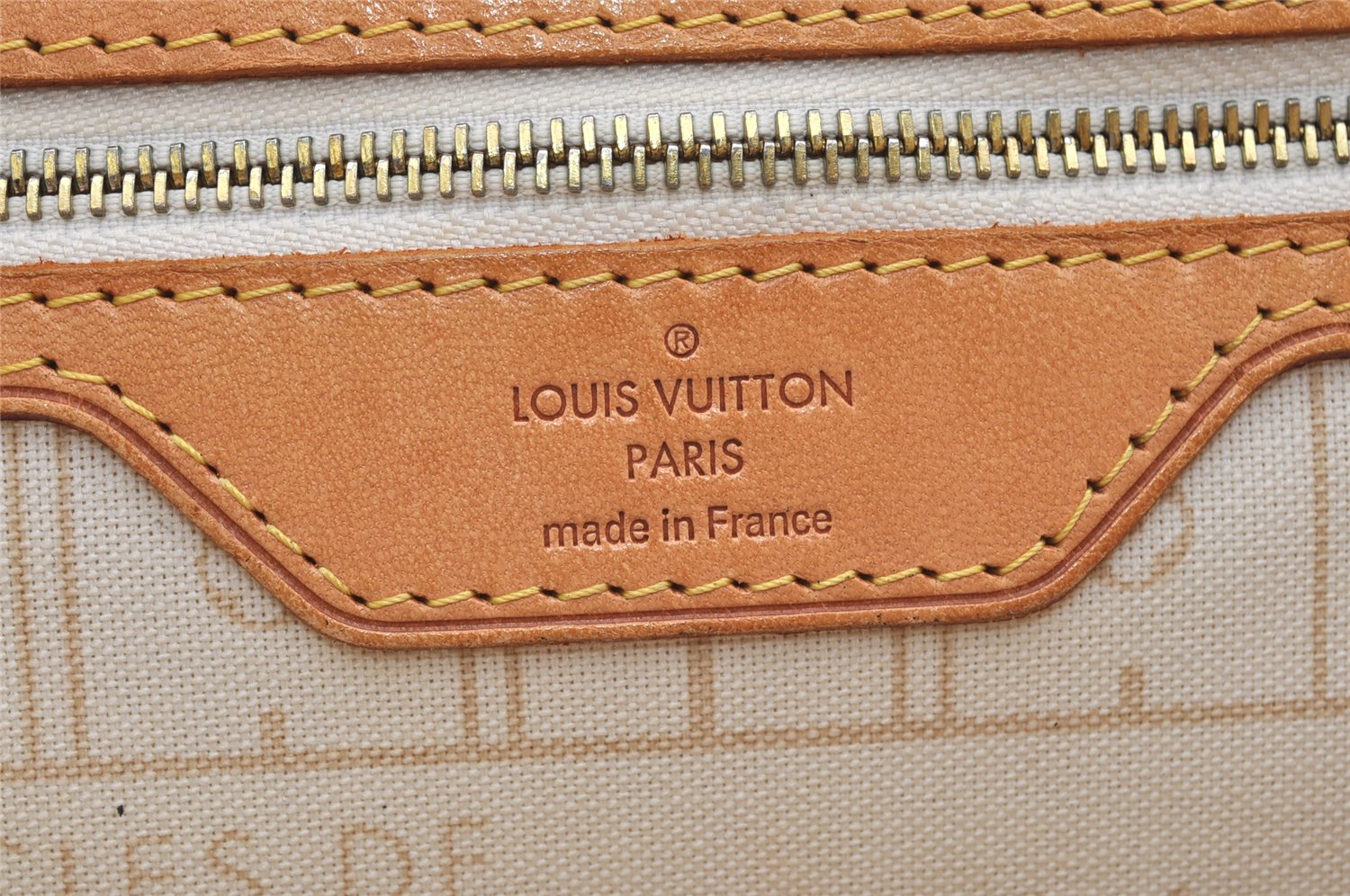 Authentic Louis Vuitton Damier Azur Neverfull PM Tote Bag N51110 LV 1114K