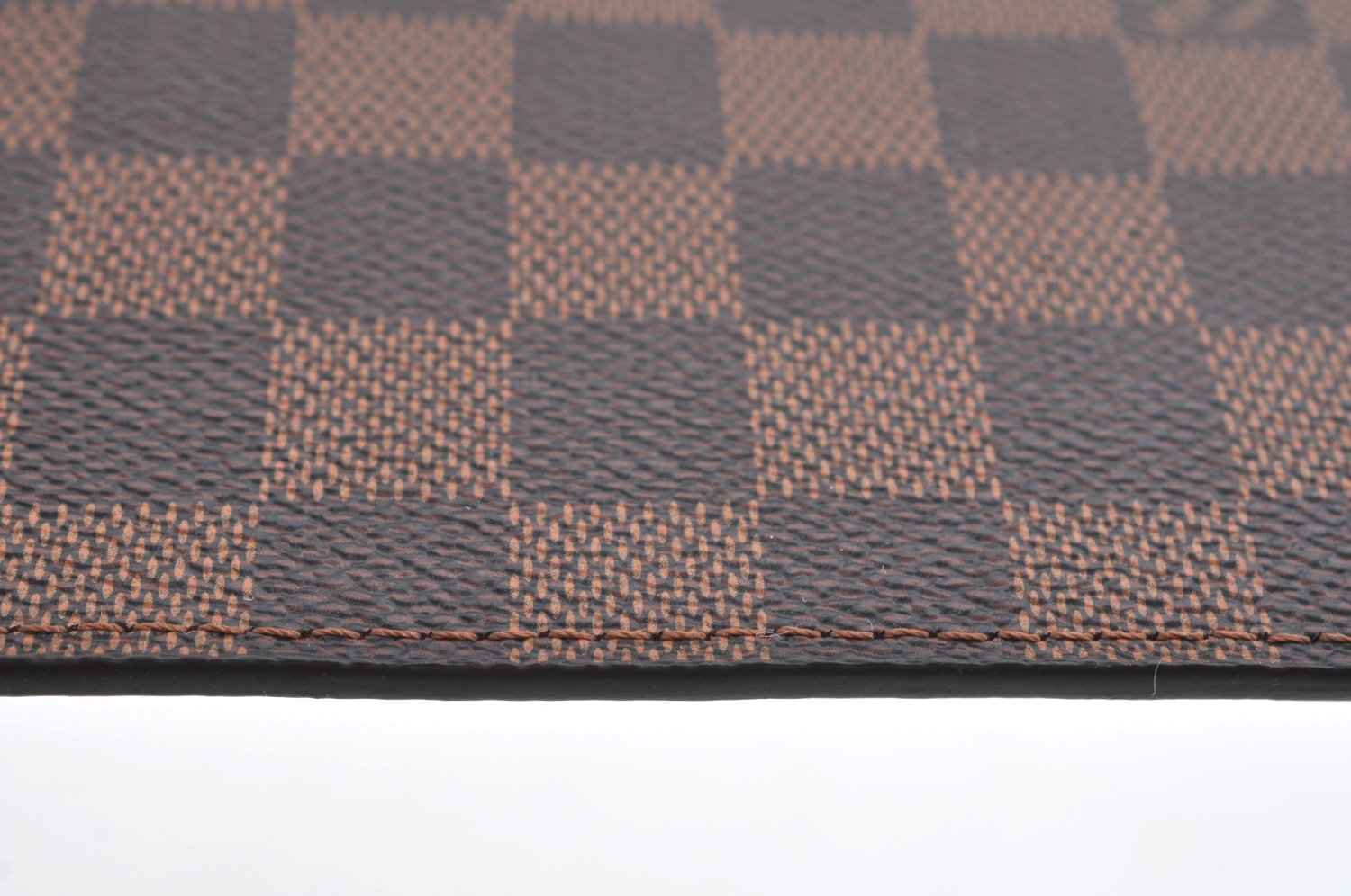 Authentic Louis Vuitton Damier Neverfull Pouch Purse Clutch Bag LV 1598I