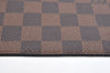 Authentic Louis Vuitton Damier Neverfull Pouch Purse Clutch Bag LV 1598I