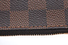 Authentic Louis Vuitton Damier Neverfull Pouch Purse Clutch Bag LV 1598I