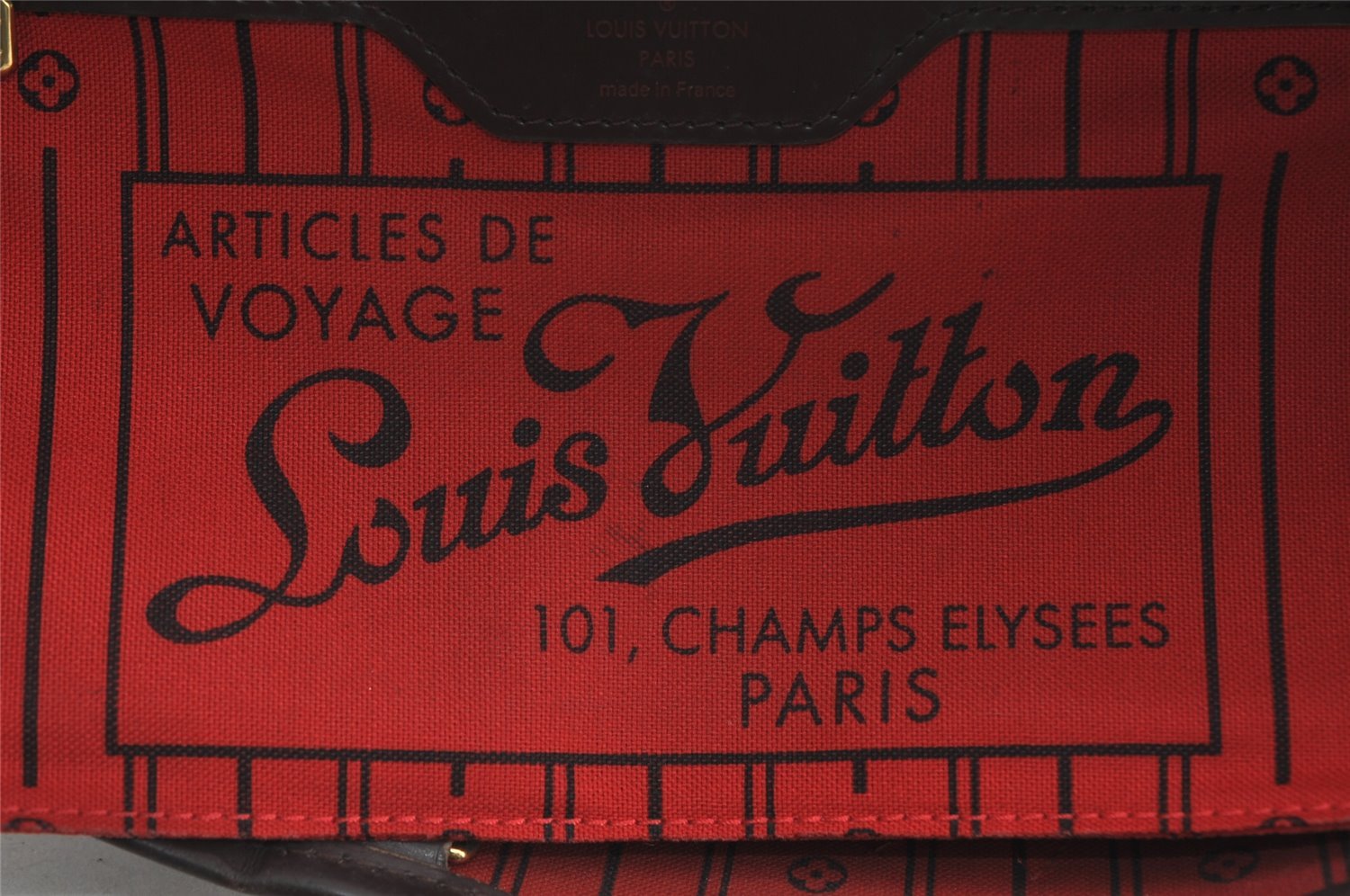 Authentic Louis Vuitton Damier Neverfull PM Shoulder Tote Bag N51109 LV 2042I