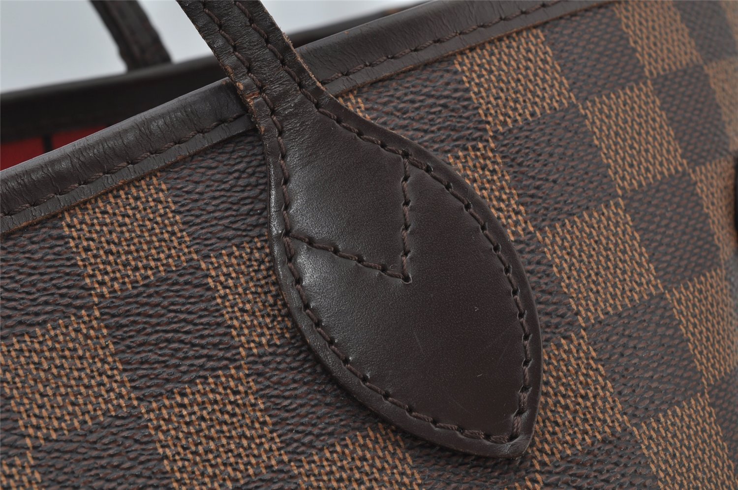 Authentic Louis Vuitton Damier Neverfull MM Shoulder Tote Bag N51105 LV 2069J