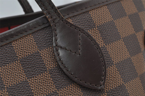 Authentic Louis Vuitton Damier Neverfull MM Shoulder Tote Bag N51105 LV 2069J