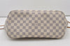 Authentic Louis Vuitton Damier Azur Neverfull MM Tote Bag N51107 LV 2073J
