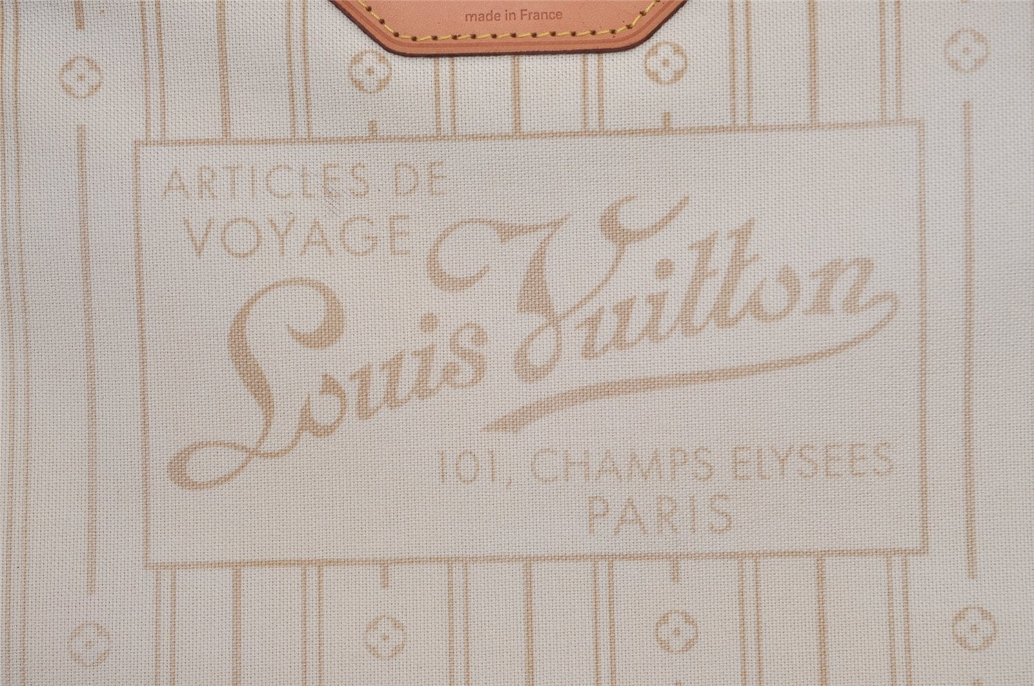 Authentic Louis Vuitton Damier Azur Neverfull MM Tote Bag N51107 LV 2073J