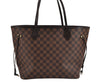 Authentic Louis Vuitton Damier Neverfull MM Shoulder Tote Bag N41358 LV 2086J