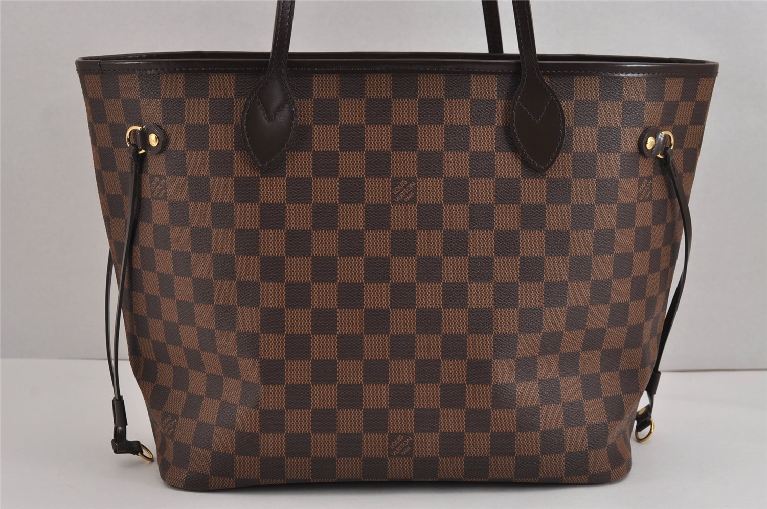 Authentic Louis Vuitton Damier Neverfull MM Shoulder Tote Bag N41358 LV 2086J