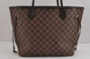 Authentic Louis Vuitton Damier Neverfull MM Shoulder Tote Bag N41358 LV 2086J