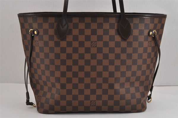 Authentic Louis Vuitton Damier Neverfull MM Shoulder Tote Bag N41358 LV 2086J