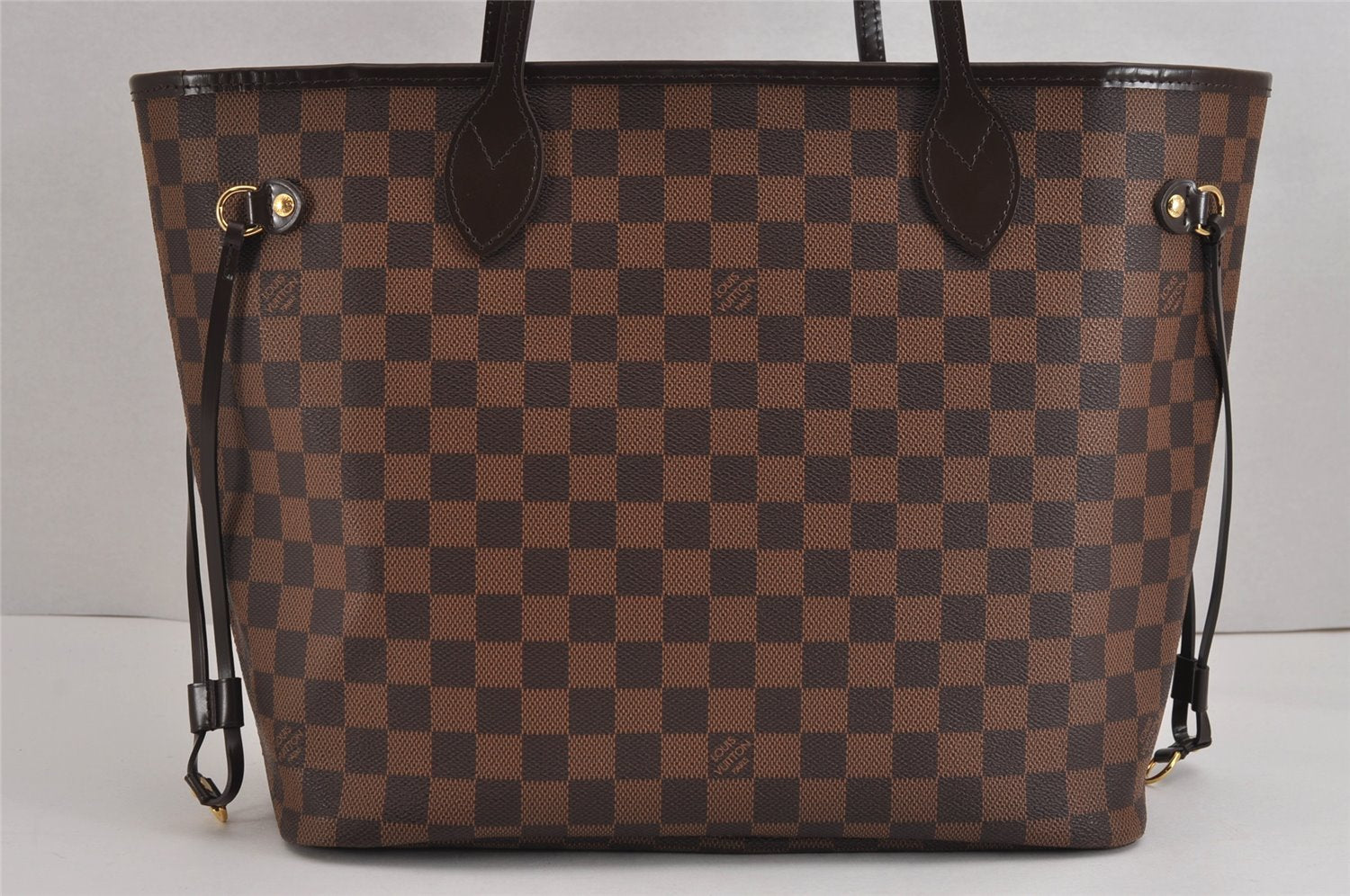 Authentic Louis Vuitton Damier Neverfull MM Shoulder Tote Bag N41358 LV 2086J