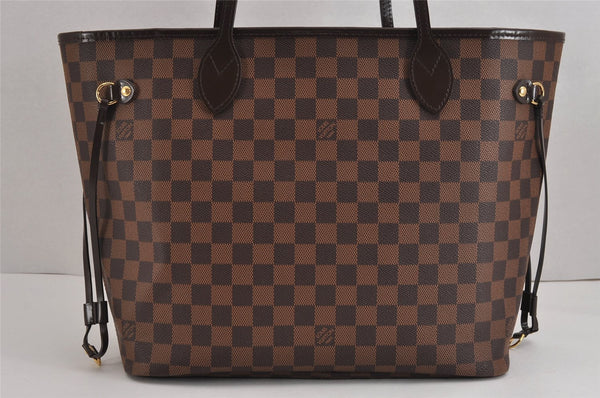 Authentic Louis Vuitton Damier Neverfull MM Shoulder Tote Bag N41358 LV 2086J