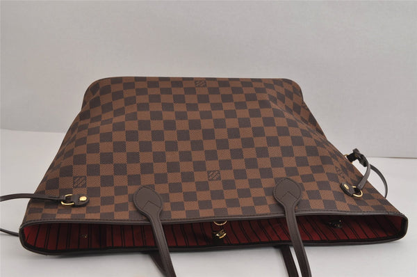 Authentic Louis Vuitton Damier Neverfull MM Shoulder Tote Bag N41358 LV 2086J