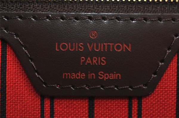 Authentic Louis Vuitton Damier Neverfull MM Shoulder Tote Bag N41358 LV 2086J
