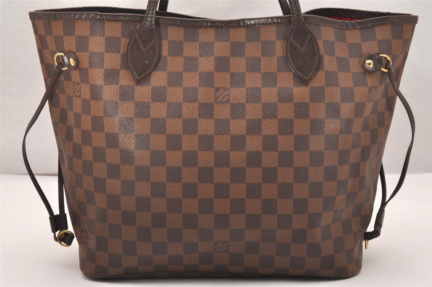Authentic Louis Vuitton Damier Neverfull MM Shoulder Tote Bag N51105 LV 2092J