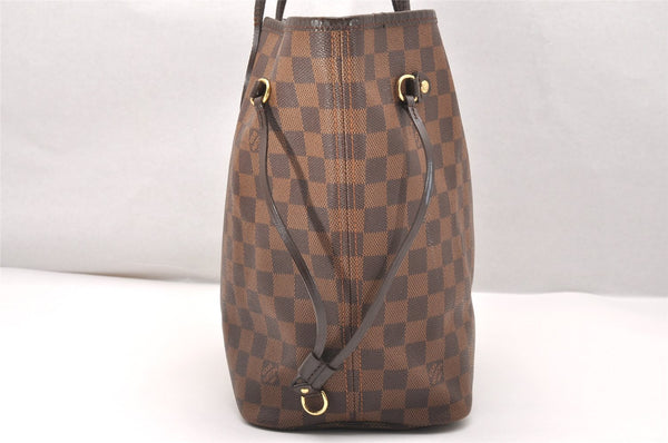 Authentic Louis Vuitton Damier Neverfull MM Shoulder Tote Bag N51105 LV 2092J