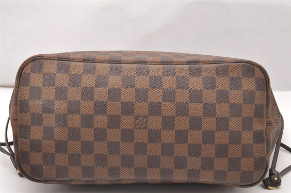 Authentic Louis Vuitton Damier Neverfull MM Shoulder Tote Bag N51105 LV 2092J