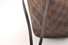 Authentic Louis Vuitton Damier Neverfull MM Shoulder Tote Bag N51105 LV 2092J