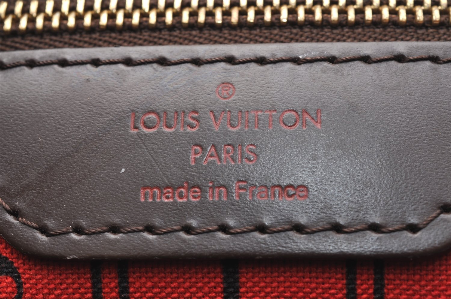 Authentic Louis Vuitton Damier Neverfull MM Shoulder Tote Bag N51105 LV 2092J