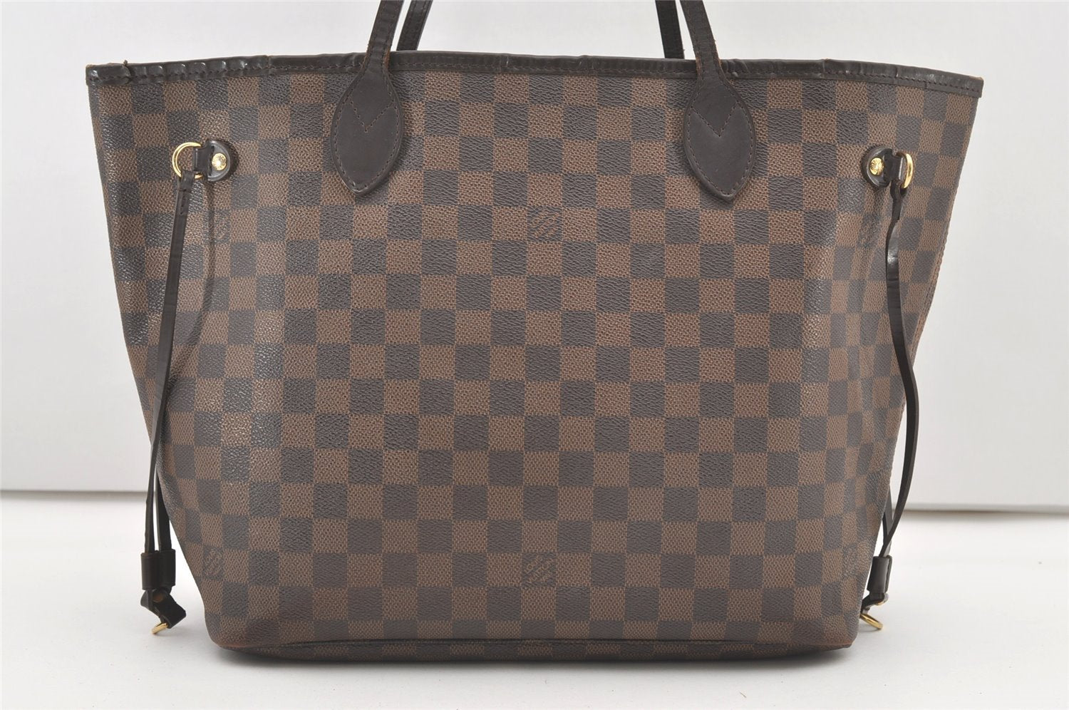 Authentic Louis Vuitton Damier Neverfull MM Shoulder Tote Bag N51105 LV 2116J