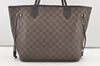 Authentic Louis Vuitton Damier Neverfull MM Shoulder Tote Bag N51105 LV 2116J