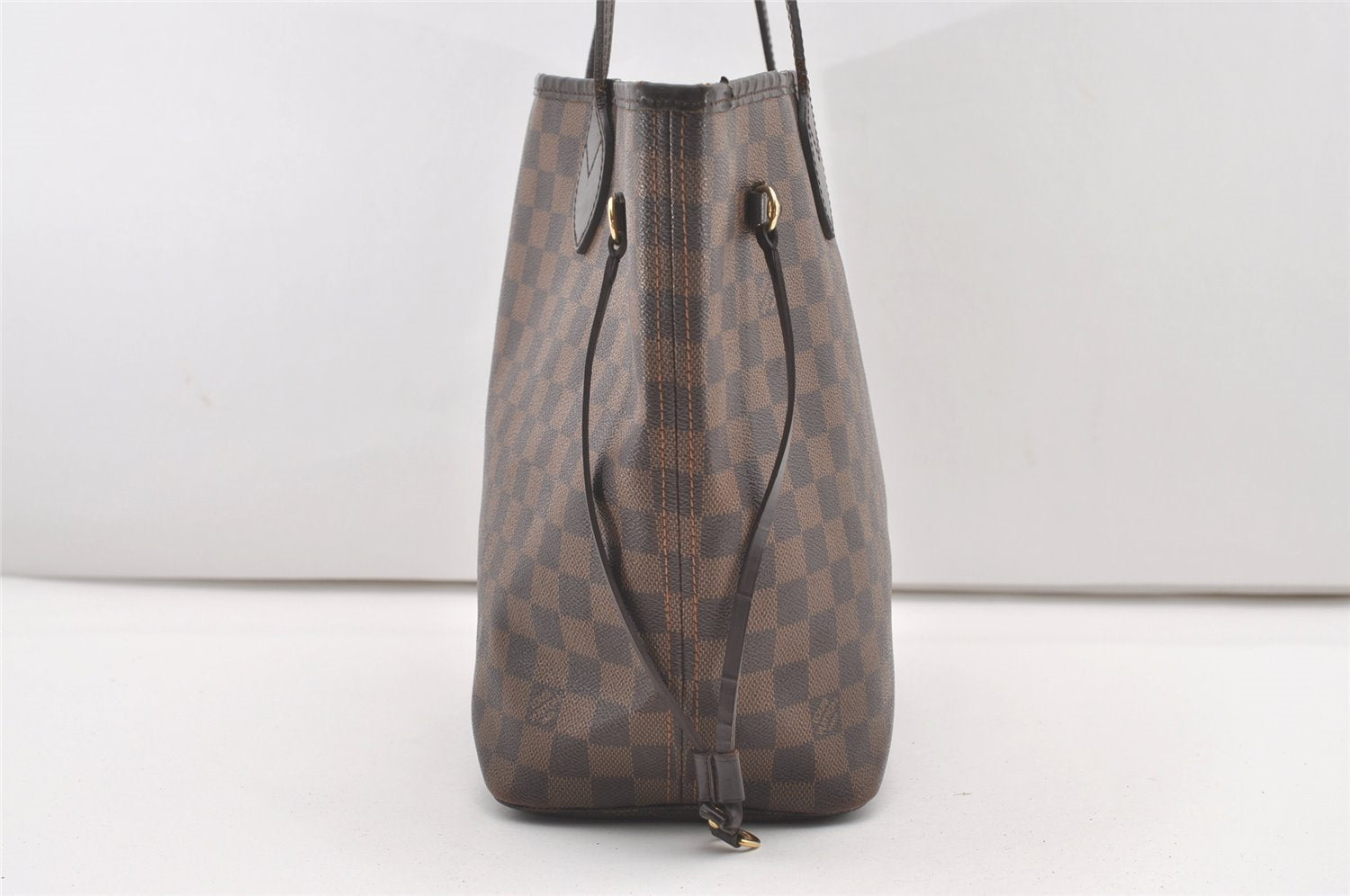 Authentic Louis Vuitton Damier Neverfull MM Shoulder Tote Bag N51105 LV 2116J