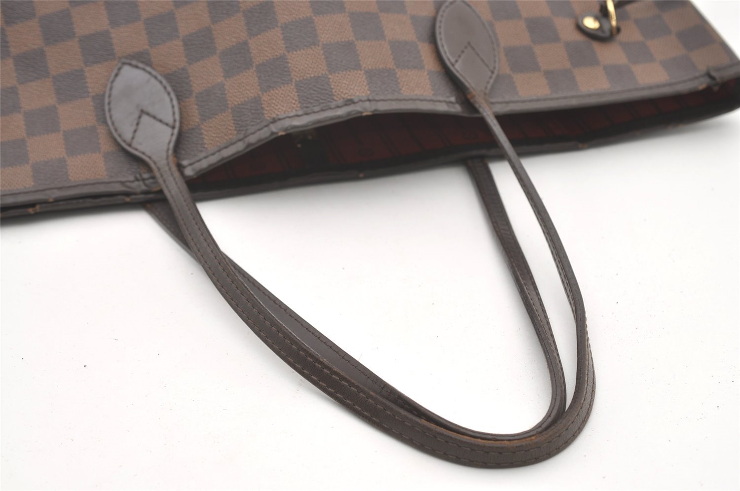 Authentic Louis Vuitton Damier Neverfull MM Shoulder Tote Bag N51105 LV 2116J
