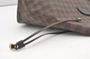 Authentic Louis Vuitton Damier Neverfull MM Shoulder Tote Bag N51105 LV 2116J