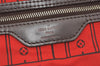 Authentic Louis Vuitton Damier Neverfull MM Shoulder Tote Bag N51105 LV 2116J