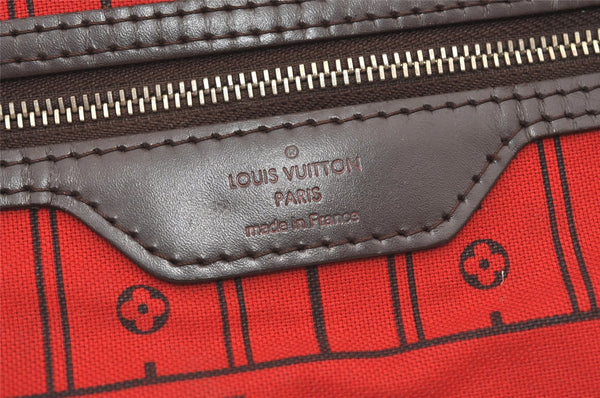 Authentic Louis Vuitton Damier Neverfull MM Shoulder Tote Bag N51105 LV 2116J