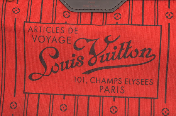 Authentic Louis Vuitton Damier Neverfull MM Shoulder Tote Bag N51105 LV 2116J