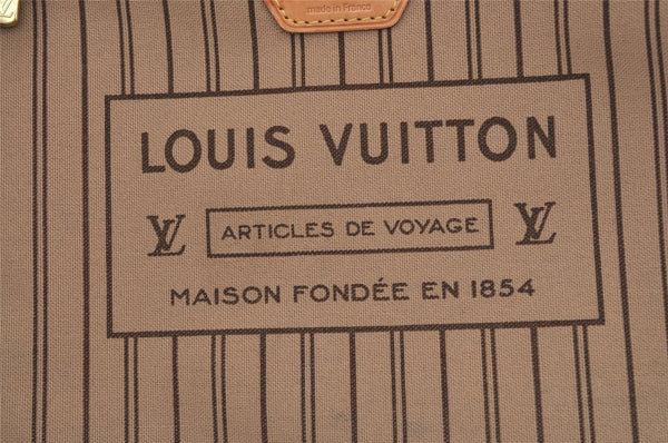 Authentic Louis Vuitton Monogram Neverfull MM Shoulder Tote Bag M40156 LV 2163J