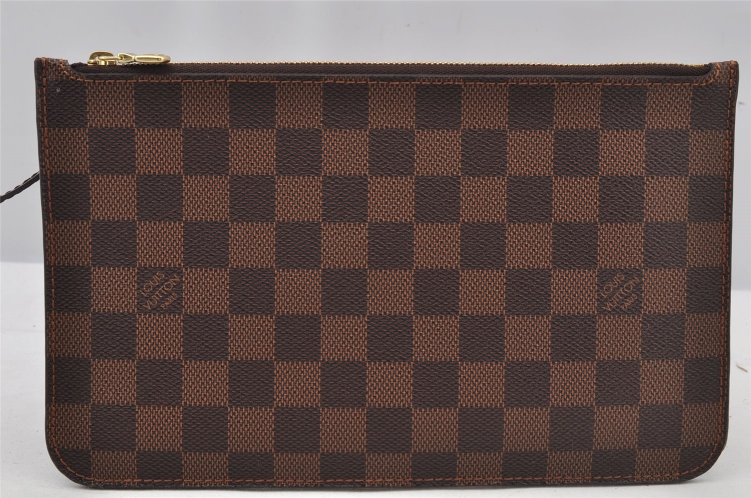 Authentic Louis Vuitton Damier Neverfull Pouch Purse Clutch Bag LV 2245J