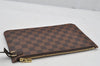 Authentic Louis Vuitton Damier Neverfull Pouch Purse Clutch Bag LV 2245J