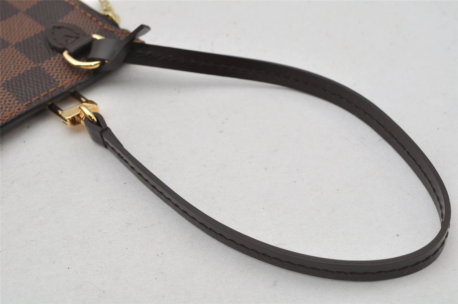 Authentic Louis Vuitton Damier Neverfull Pouch Purse Clutch Bag LV 2245J