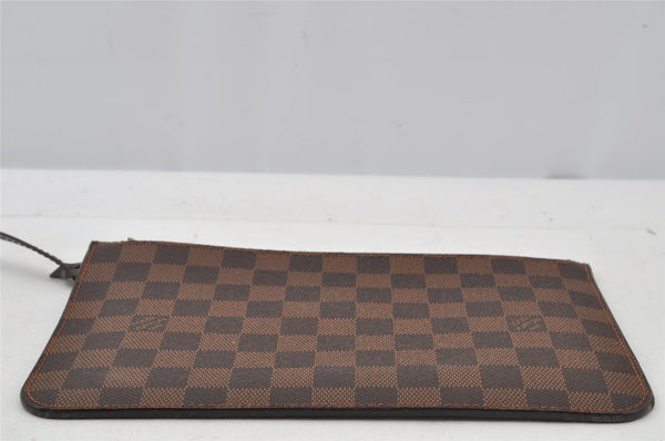 Authentic Louis Vuitton Damier Neverfull Pouch Purse Clutch Bag LV 2245J