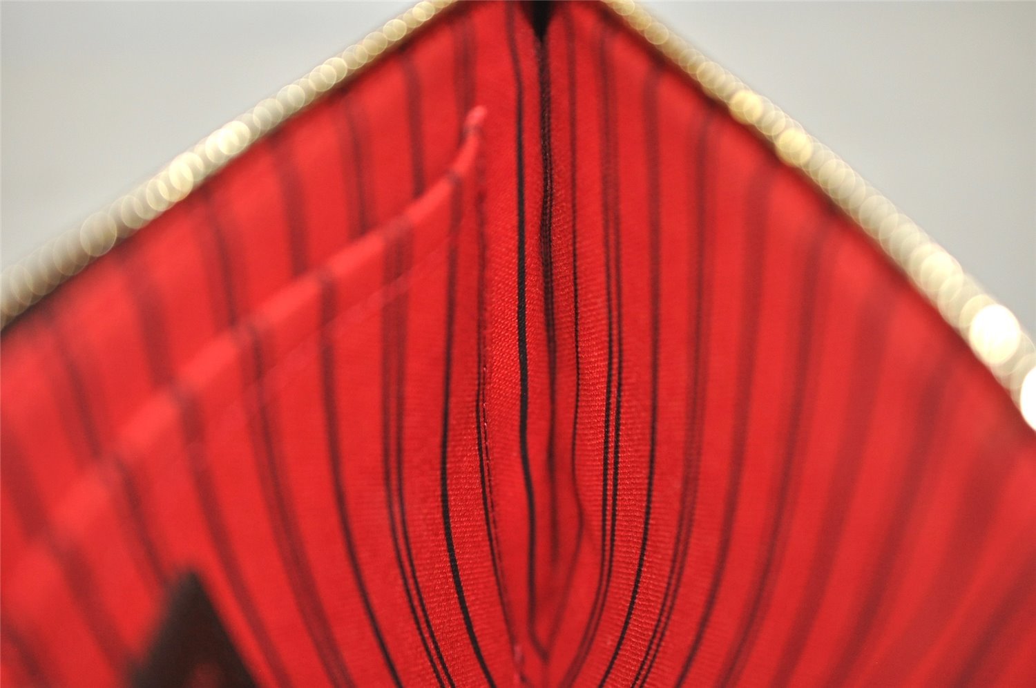 Authentic Louis Vuitton Damier Neverfull Pouch Purse Clutch Bag LV 2245J