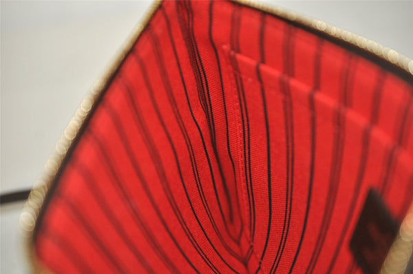 Authentic Louis Vuitton Damier Neverfull Pouch Purse Clutch Bag LV 2245J