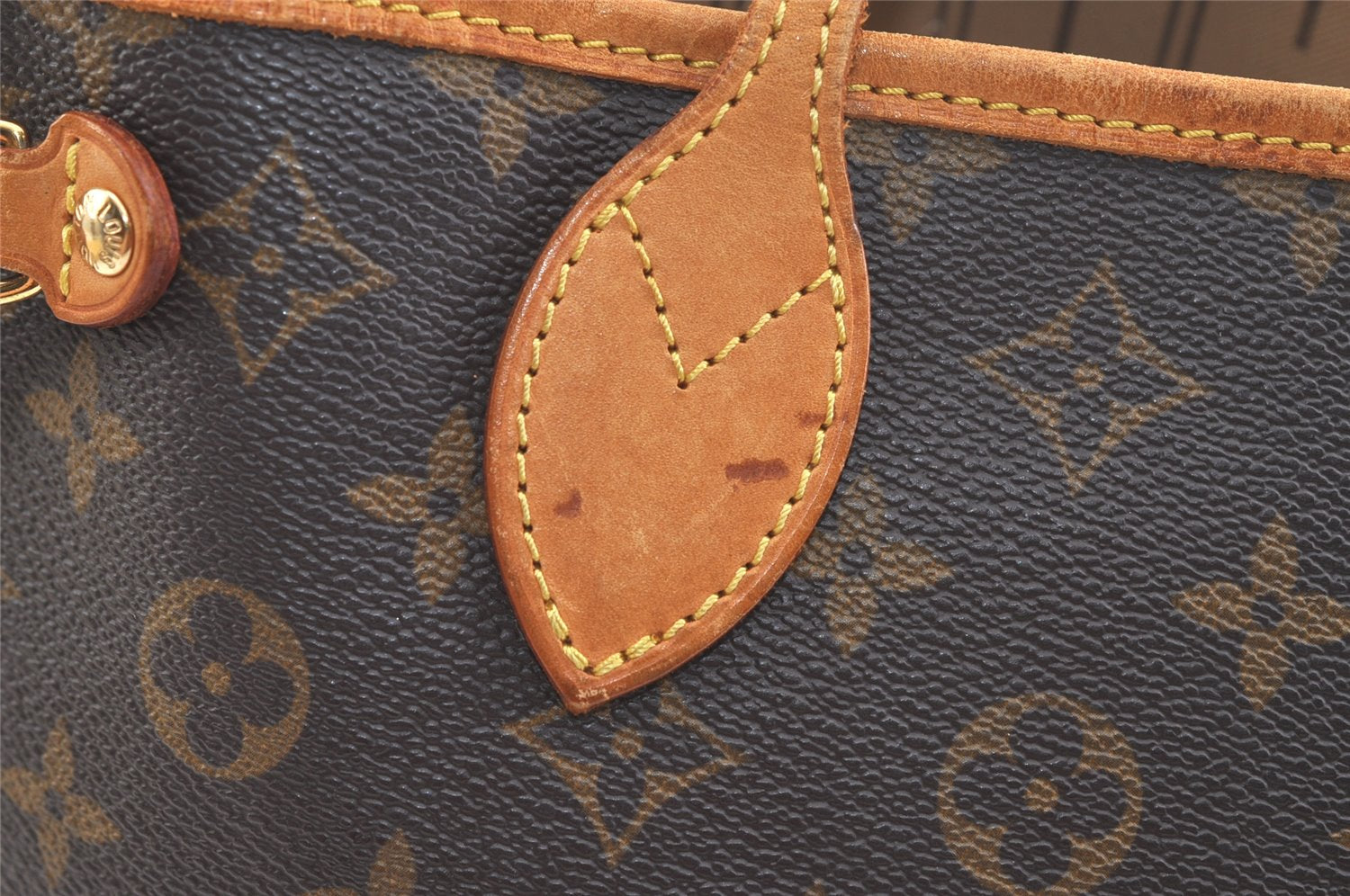 Authentic Louis Vuitton Monogram Neverfull PM Shoulder Tote Bag M40155 LV 2623K