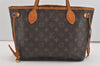 Authentic Louis Vuitton Monogram Neverfull PM Shoulder Tote Bag M40155 LV 2641J
